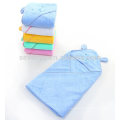 Toalla de baño con capucha de algodón del estilo del perro lindo, blanco / azul / rosa / verde / amarillo Toga de envoltura, recién nacido lindo bañador de baño albornoz